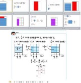 難聴の児童への分数×分数の学習支援